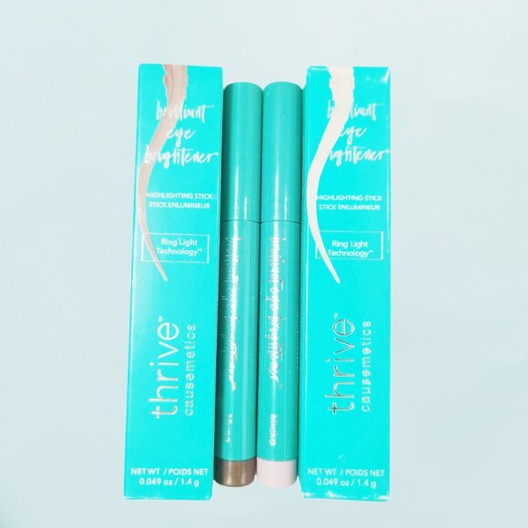 Muna+Mieko 2pcs/Thrive Causemetics Brilliant Highlighting Stick Eye Brightener - Picture 1 of 3